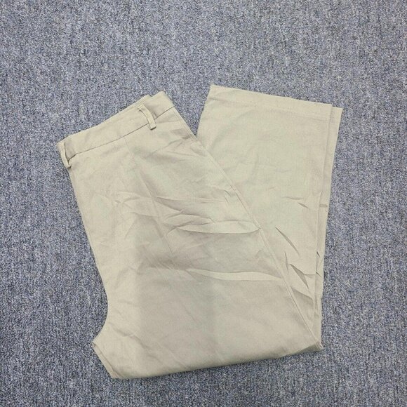 Vintage Studio Slack-Style Capri Pants Women's 12 L (Beige/Tan) - Picture 2 of 8
